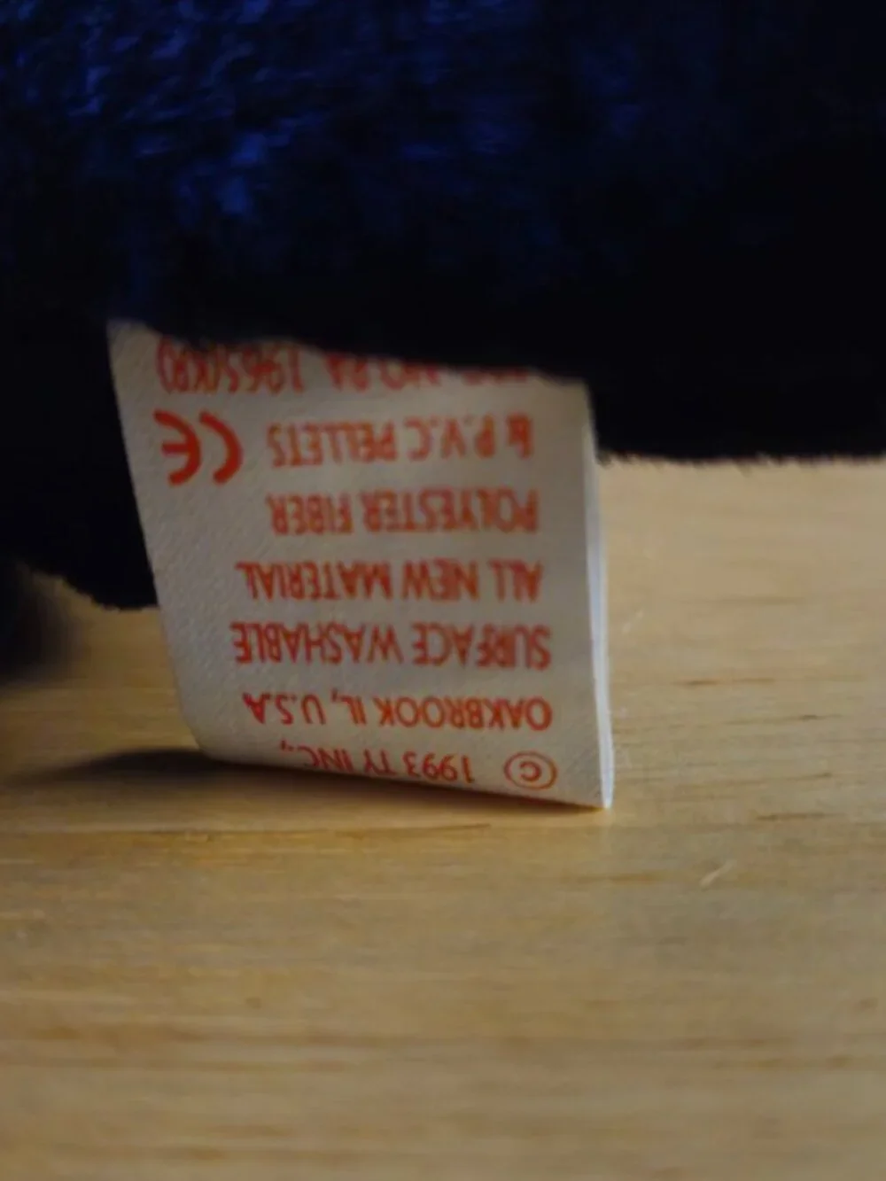 Ty Beanie Baby Blackie Tags Attatched